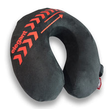 Elegant Arrow Memory Foam Travel Pillow In Black-Tan | Elegant Auto Retail