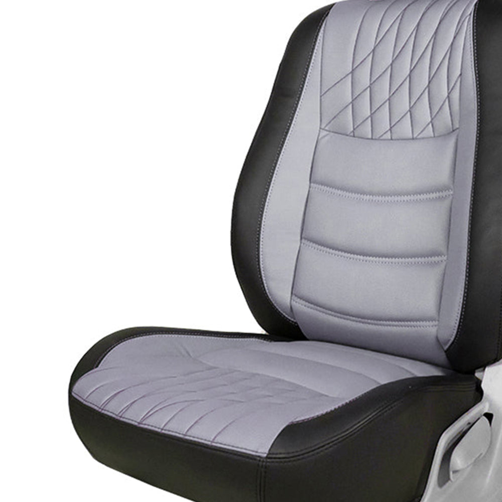 Glory Colt Duo Art Leather Car Seat Cover For Honda Civic - Black C Grey | Elegant Auto Retail