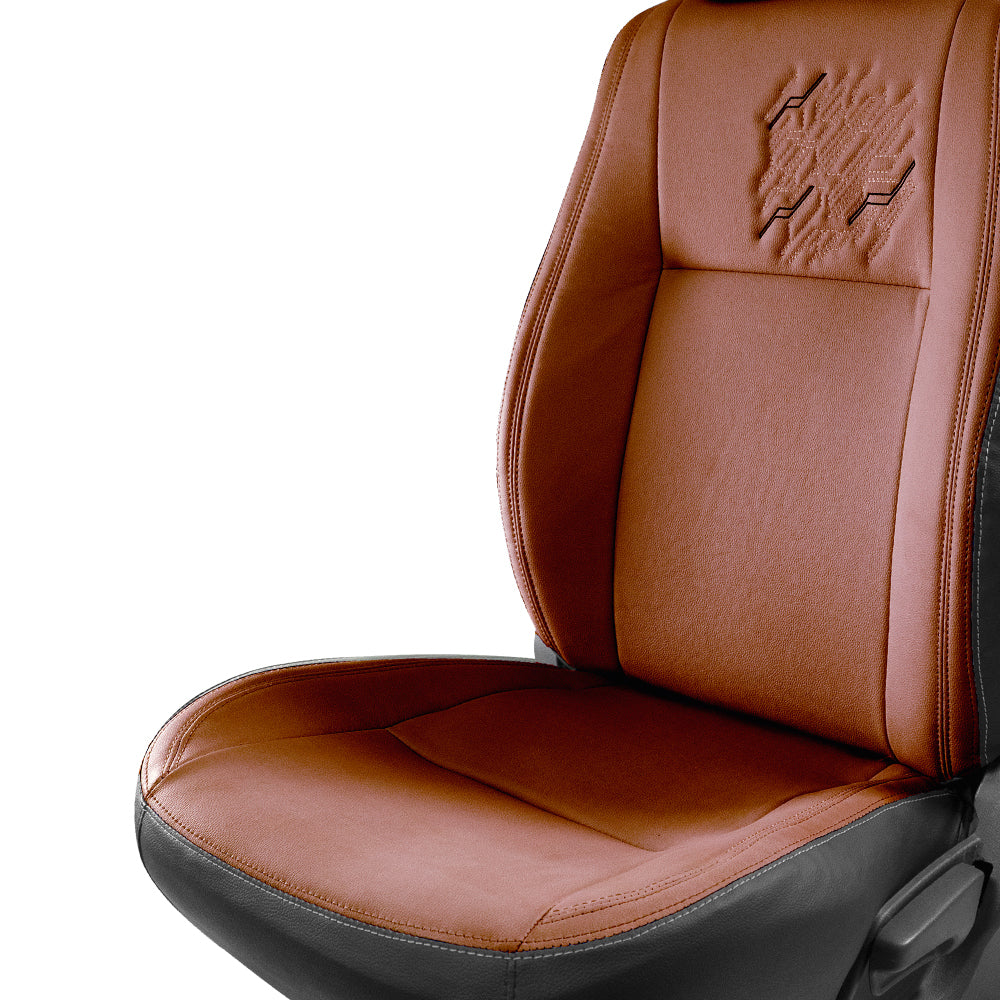 Brown and black on sale seat covers