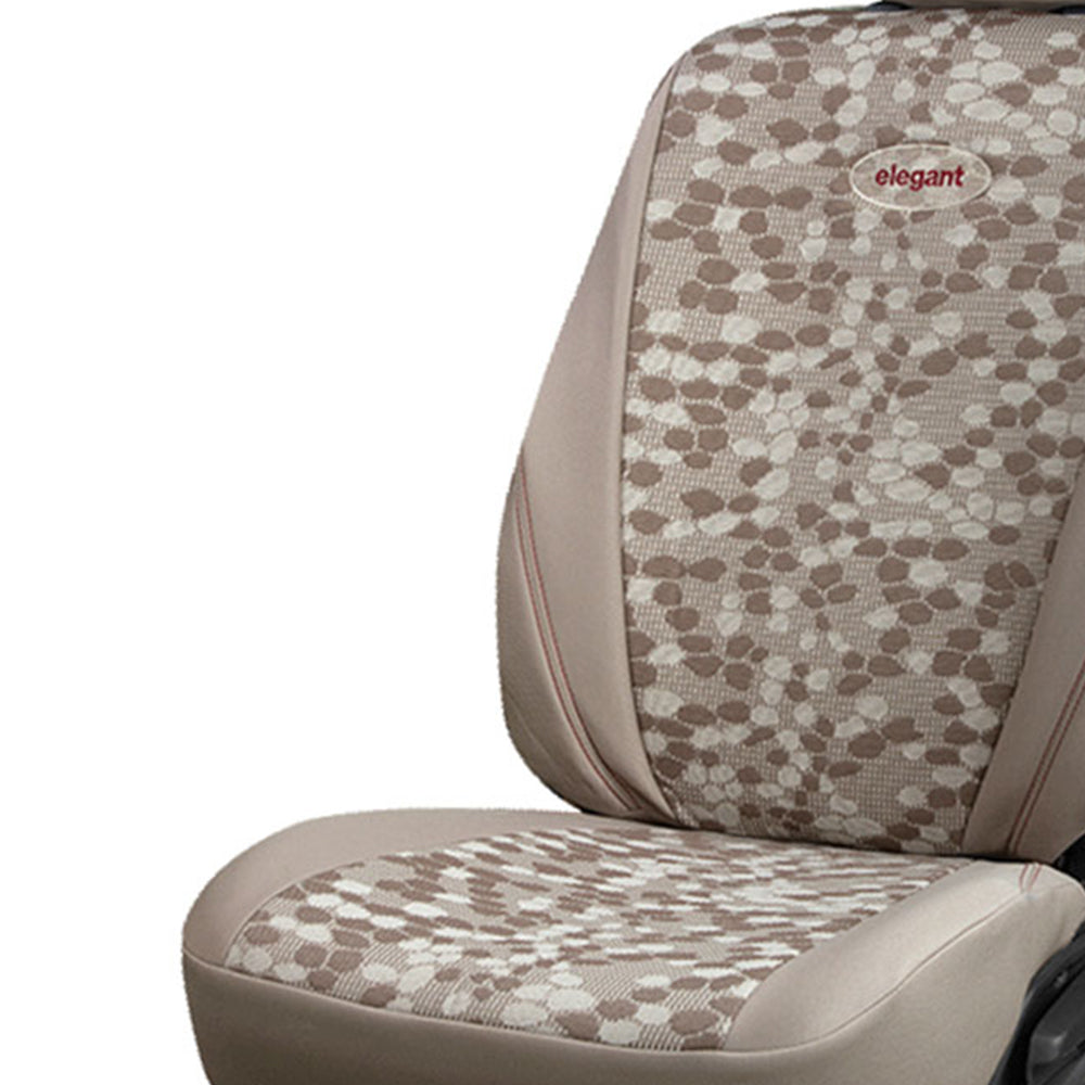 Fabguard Fabric Car Seat Cover Beige For Maruti Brezza Elegant Auto