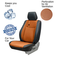 Load image into Gallery viewer, Venti 1 Duo Perforated Art Leather Car Seat Cover For Honda Brio at Best Price
