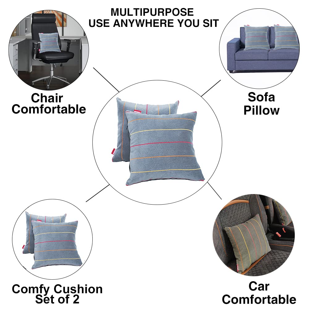 Elegant Comfy Cushion Pillow Liner Design Set of 2 CU06 | Elegant Auto Retail
