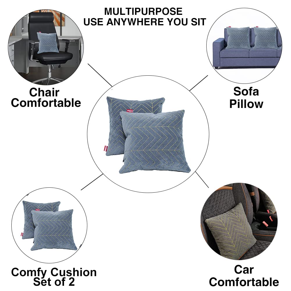 Elegant Comfy Cushion Pillow Line Design Set of 2 CU09 | Elegant Auto Retail