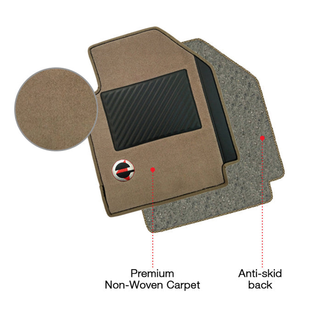 Duo Carpet Car Floor Mat For Tata Harrier Design