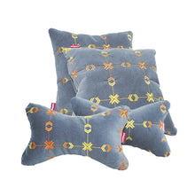 Elegant Car Comfy Pillow And Neck Rest Square Set of 4 Design CU10 | Elegant Auto Retail