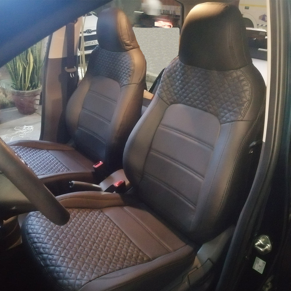 Vogue Galaxy Art Leather Car Seat Cover Design For Kia Sonet | Elegant Auto Retail