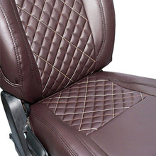 Venti 3 Perforated Art Leather Car Seat Cover For Toyota Etios - Brown | Elegant Auto Retail