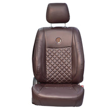 Venti 3 Perforated Art Leather Car Seat Cover For Mahindra XUV 400 EV | in Brown Colour | Elegant Auto Retail