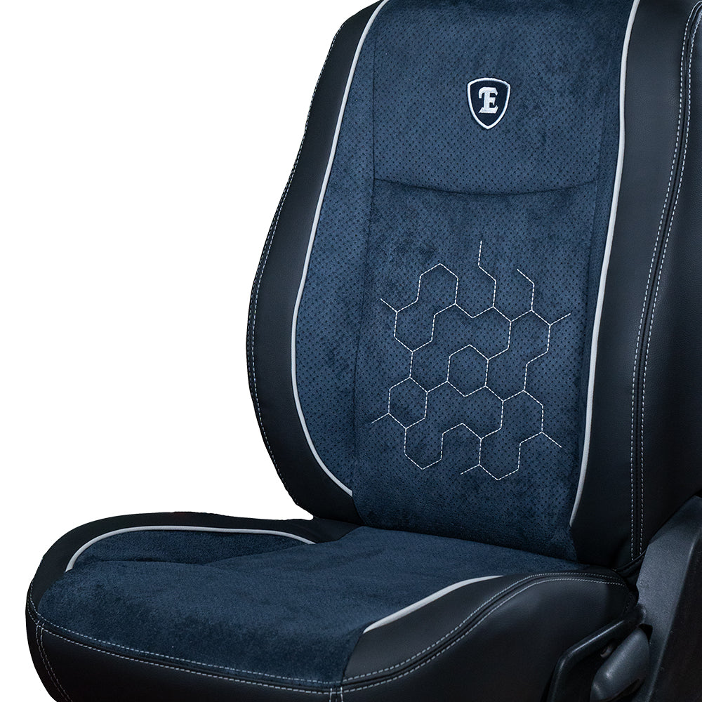 Black and gray online car seat covers