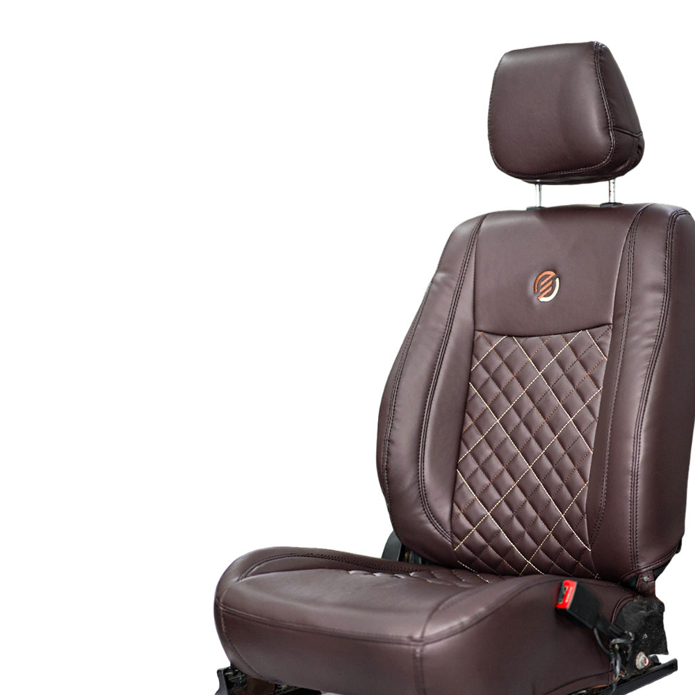 Venti 3 Perforated Art Leather Car Seat Cover For MG HectorAt Home