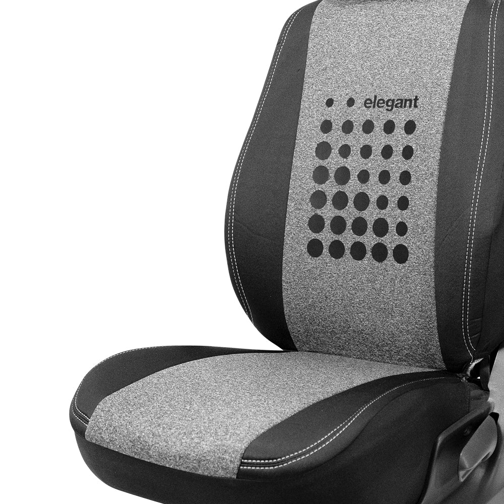Yolo Plus Fabric Car Seat Cover For Maruti S-Presso - yolo plus design 02 Black | Elegant Auto Retail