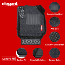 Load image into Gallery viewer, Elegant 7D Car Floor Mat Black (Set of 3)

