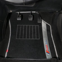 Sports Car Floor Mat White and Black For Mahindra KUV100
