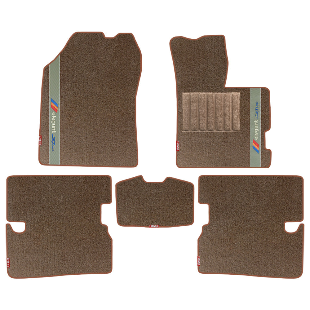 Sports Carpet Car Floor Mat For Honda Amaze - Beige Beige | Elegant Auto Retail