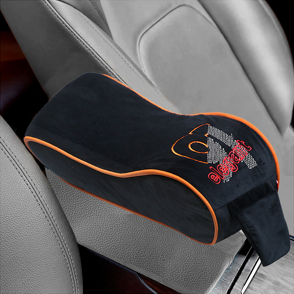 Memory Foam Car Arm Rest Support Pillow In Black | Elegant Auto Retail