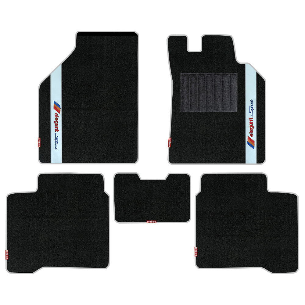 Sports Car Full Floor Mat White For Maruti Baleno