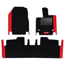 Duo Carpet Car Floor Mat For Mahindra BE 6 - Black Red | Elegant Auto Retail