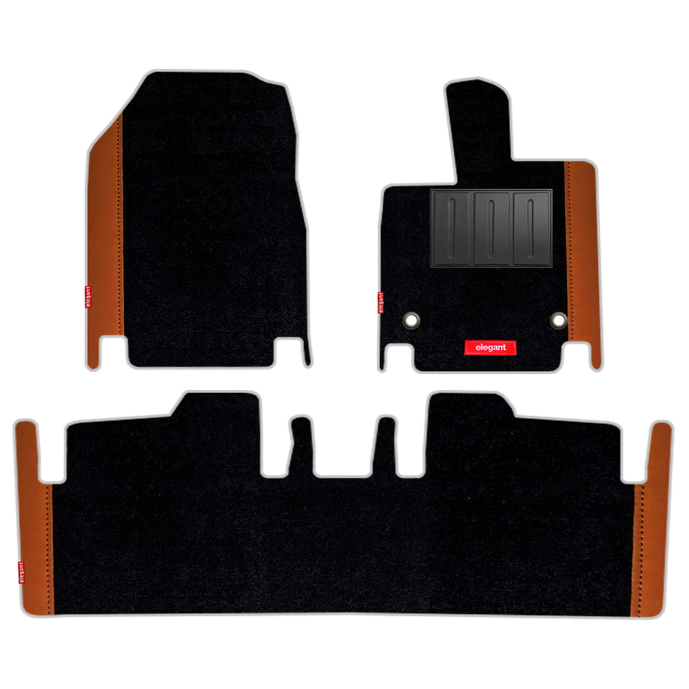 Duo Carpet Car Floor Mat For Mahindra BE 6 - Black Tan | Elegant Auto Retail