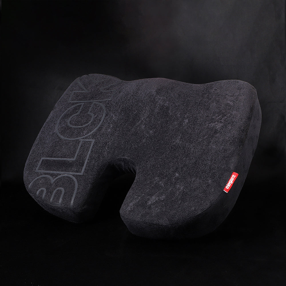 BLCK Foam Coccyx Seat Cushion Pillow - Black | Elegant Auto Retail