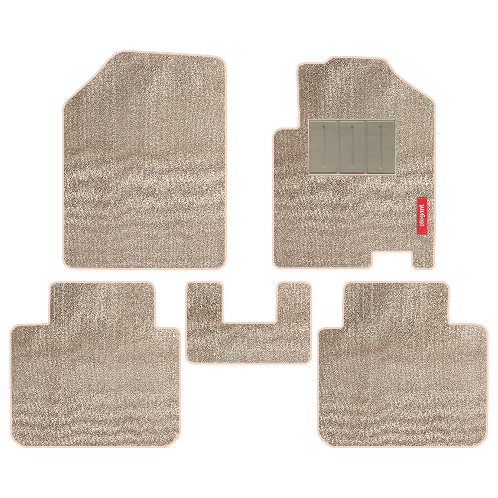 Miami Carpet Car Floor Mat For Maruti Brezza ( In Beige ) Elegant Auto Retail