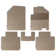 Luxury Leatherette Car Floor Mat Beige For Maruti Brezza