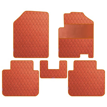 Luxury Leatherette Car Floor Mat Tan For Maruti Brezza