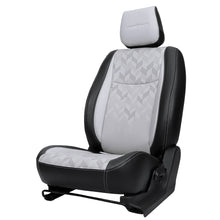 Apex Nappa PR Bucket Fit Art Leather Premium Car Seat Cover for Tata Curvv | in CGrey-Black Colour | Elegant Auto Retail