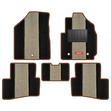 Edge Carpet Car Floor Mat For Chevrolet Beat - Black Beige | Elegant Auto Retail