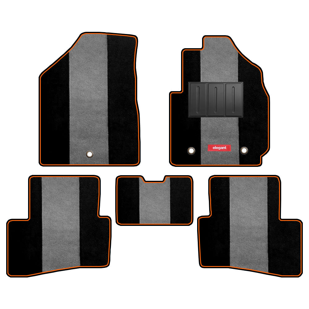 Edge Carpet Car Floor Mat For Skoda Laura - Black Grey | Elegant Auto Retail