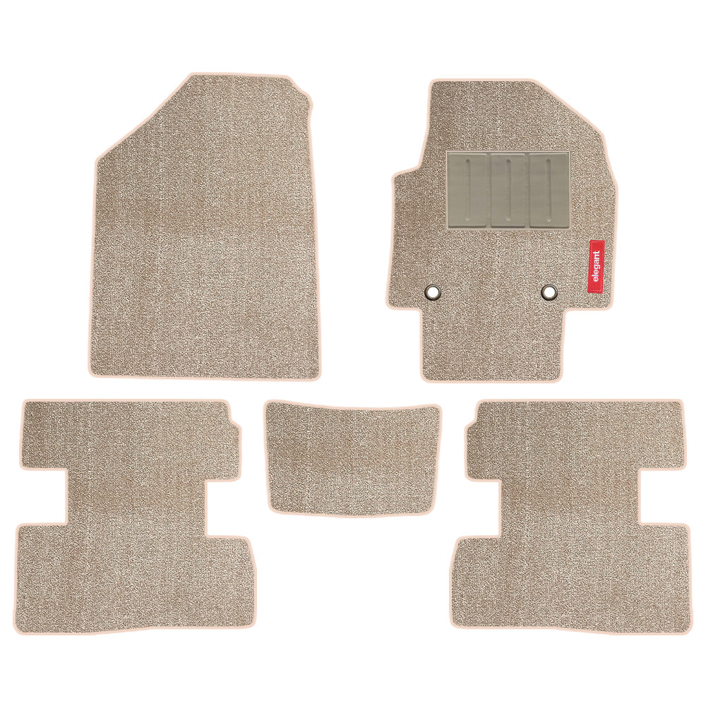 Miami Carpet Car Floor Mat For Hyundai Creta - Beige | Elegant Auto Retail