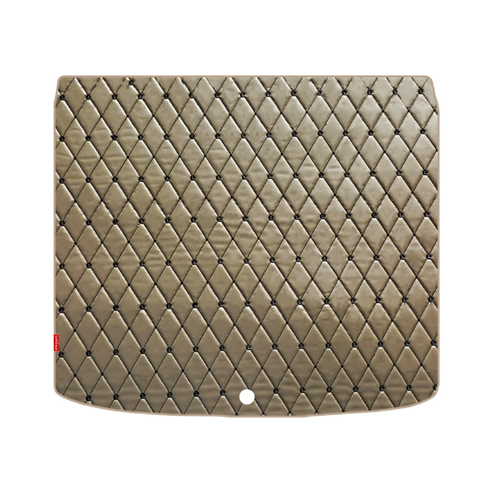 Luxury Leatherette Car Dicky Mat For Audi Q5 - Beige Black | Elegant Auto Retail