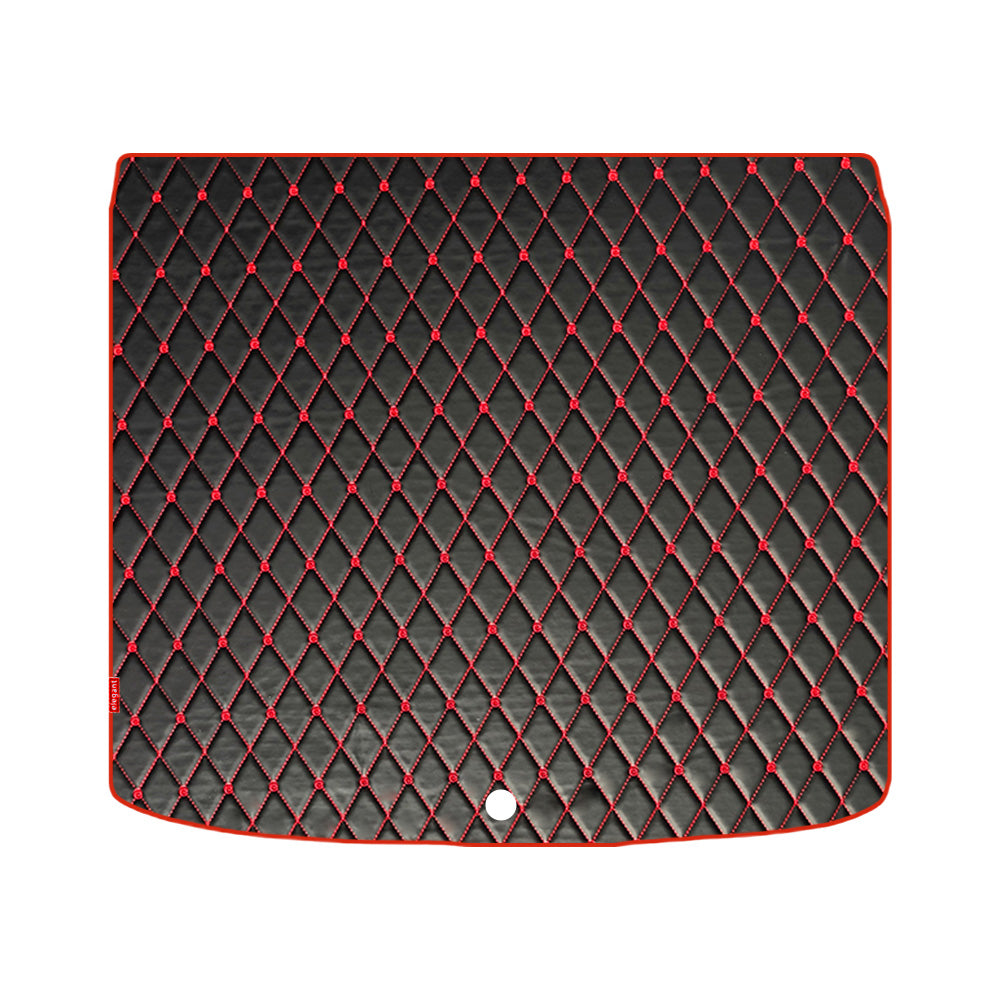Luxury Leatherette Car Dicky Mat For Audi Q5 - Black Red | Elegant Auto Retail