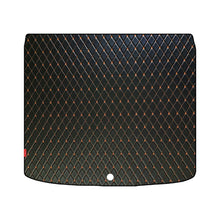 Luxury Leatherette Car Dicky Mat For BMW 330 Li - Black Tan | Elegant Auto Retail