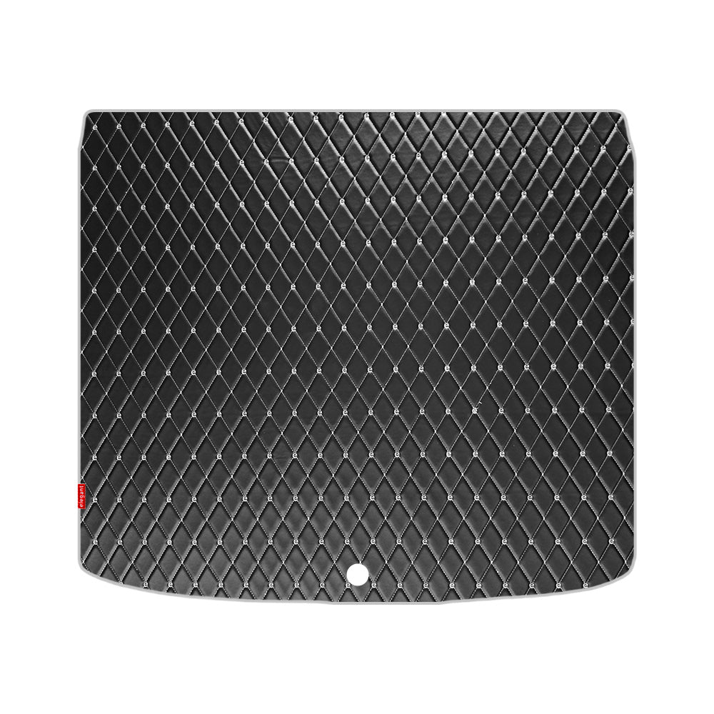 Luxury Leatherette Car Dicky Mat For Audi Q5 - Black White | Elegant Auto Retail