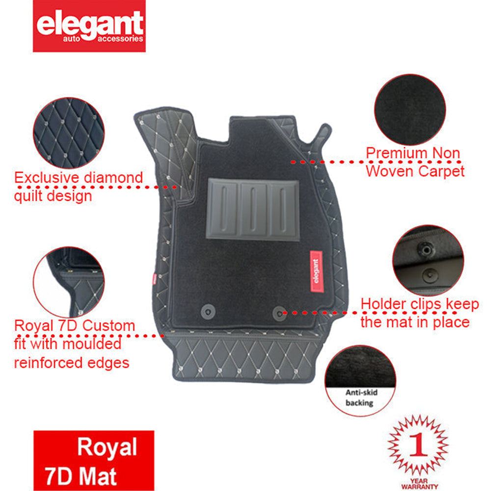 Elegant Royal 7D Car Floor Mats For Tata Nexon Elegant Auto Retail