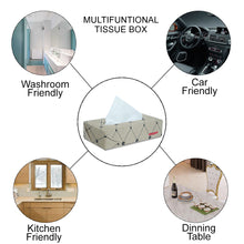 Fabric Tissue Box Beige E Design CU01 | Elegant Auto Retail