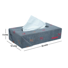 Load image into Gallery viewer, Fabric Tissue Box Grey Fly Design CU08
