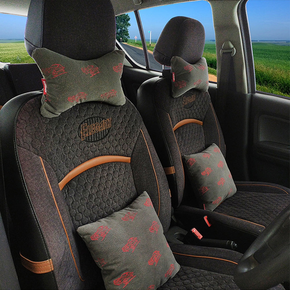 Elegant Car Comfy Pillow And Neck Rest Set of 4 Design CU11 | Elegant Auto Retail