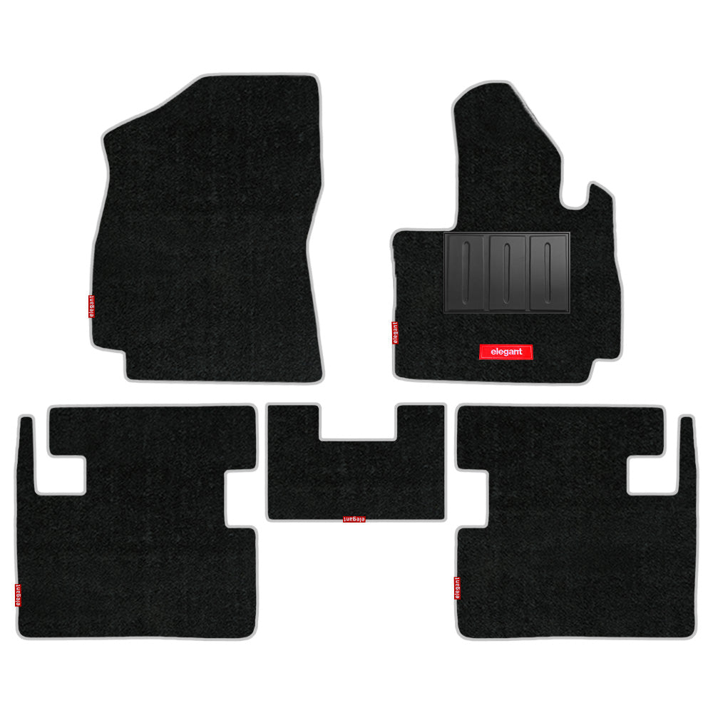 Duo Carpet Car Floor Mat For Tata Curvv - Black Black | Elegant Auto Retail