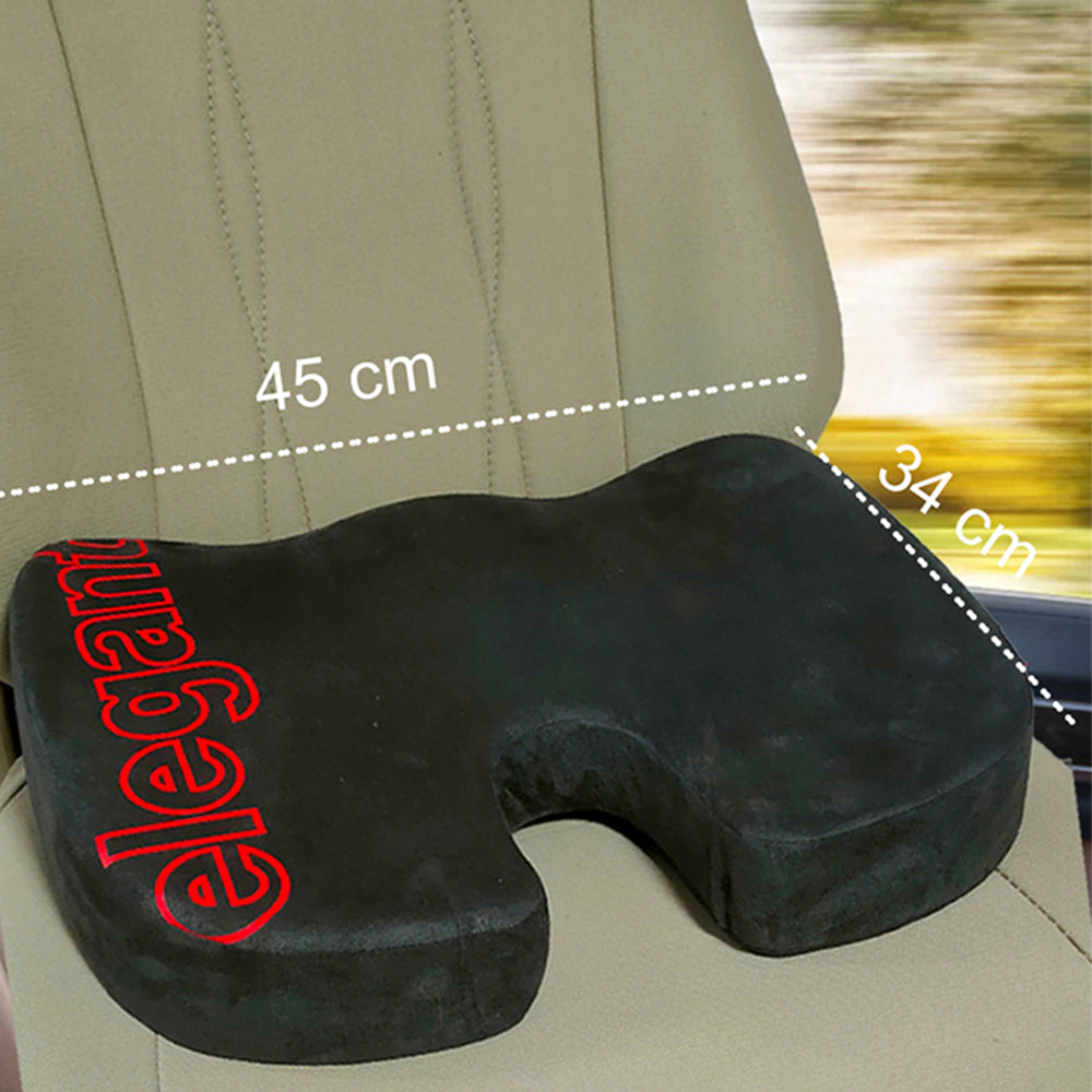 Buy Elegant Active Black Memory Foam Coccyx Seat Cushion Pillow