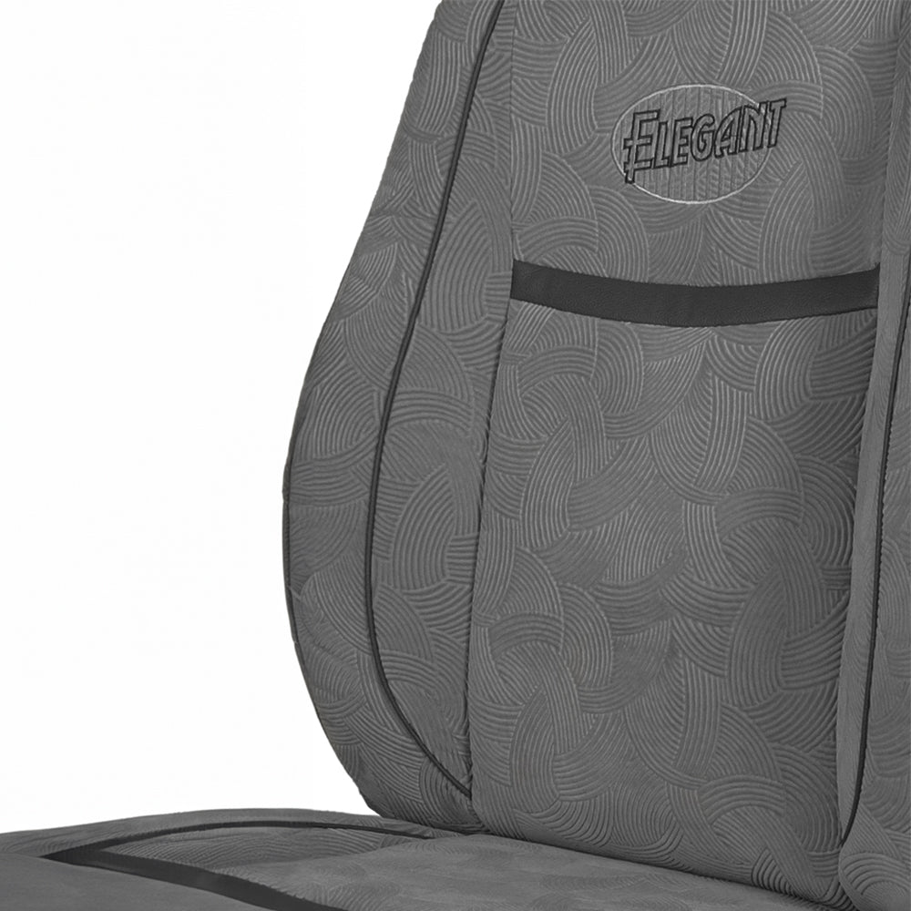 Waves Bucket Fit Fabric Car Seat Cover For Maruti Ritz with Free Set of 4 Comfy Cushion & Neck Rest