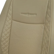 Vogue Cube Art Leather Car Seat Cover For Maruti Brezza | in Beige Colour | Elegant Auto Retail