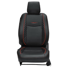 Vogue Cube Art Leather Car Seat Cover For Mahindra Thar | in Black Colour | Elegant Auto Retail