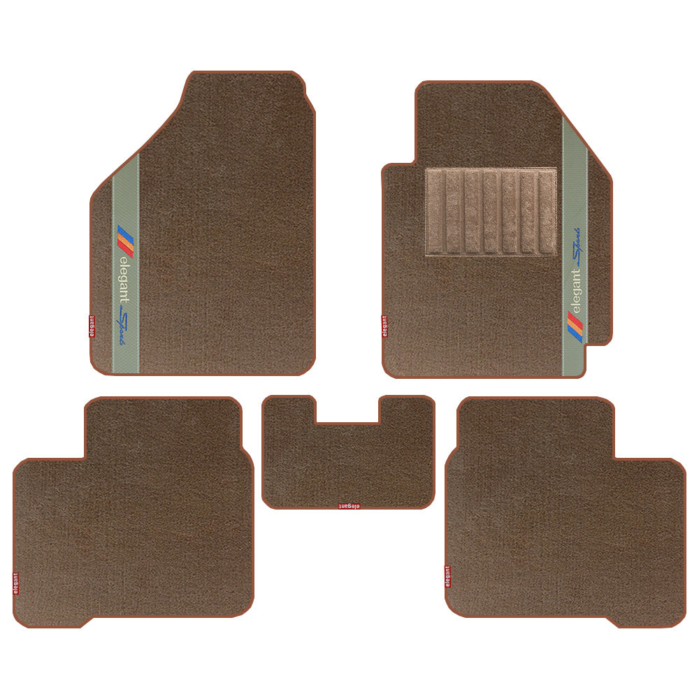 Sports Carpet Car Floor Mat For Maruti Dzire - Beige | Elegant Auto Retail