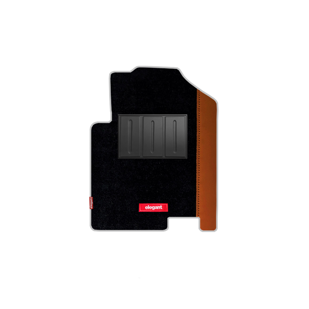 Duo Carpet Car Floor Mat For Hyundai Verna - Black Tan | Elegant Auto Retail