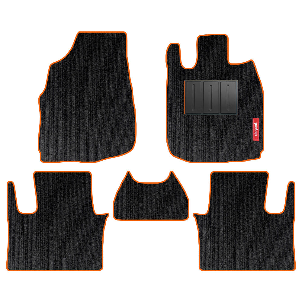 Cord Carpet Car Floor Mat Orange For Honda Elevate