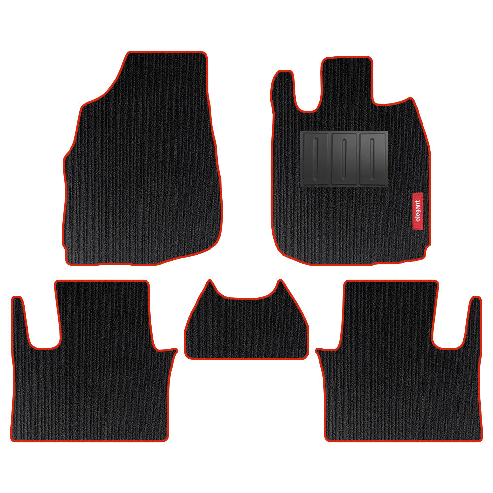 Cord Carpet Car Floor Mat Red For Honda Elevate