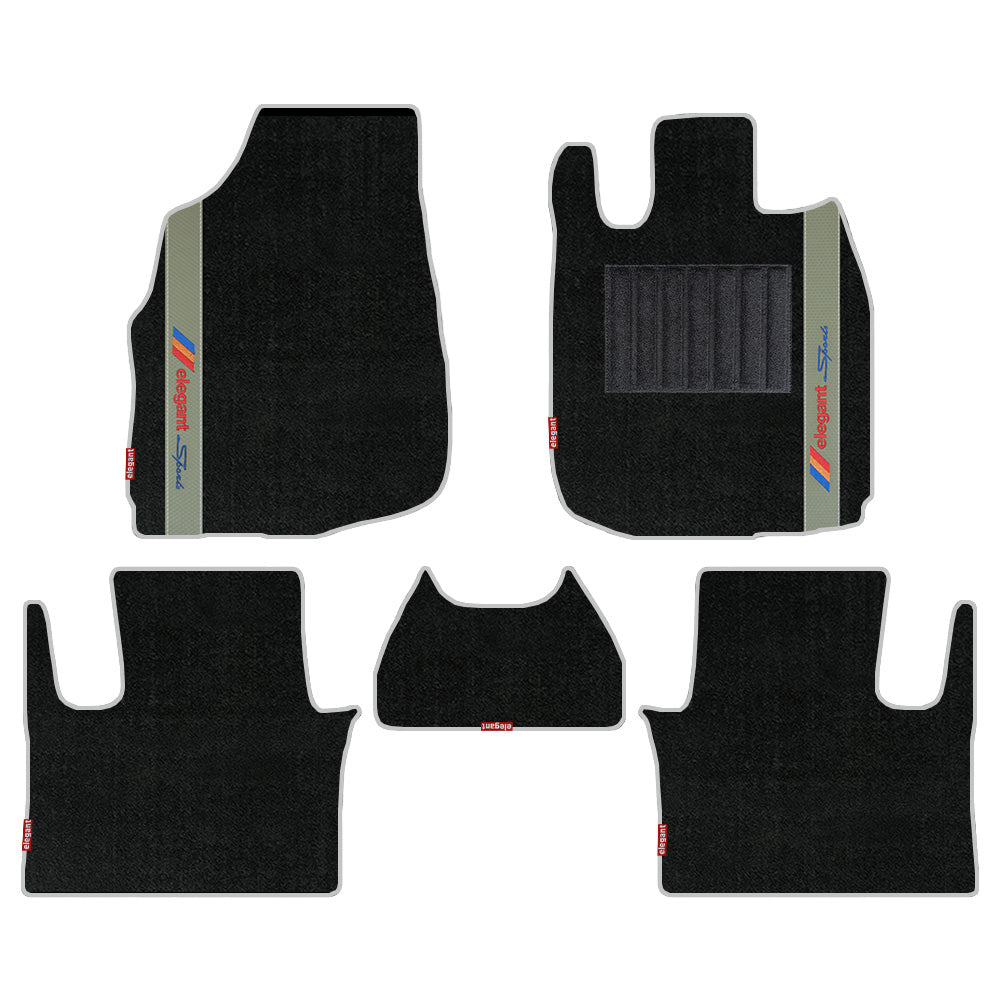 Sports Car Floor Mat Black And Beige For Honda Elevate