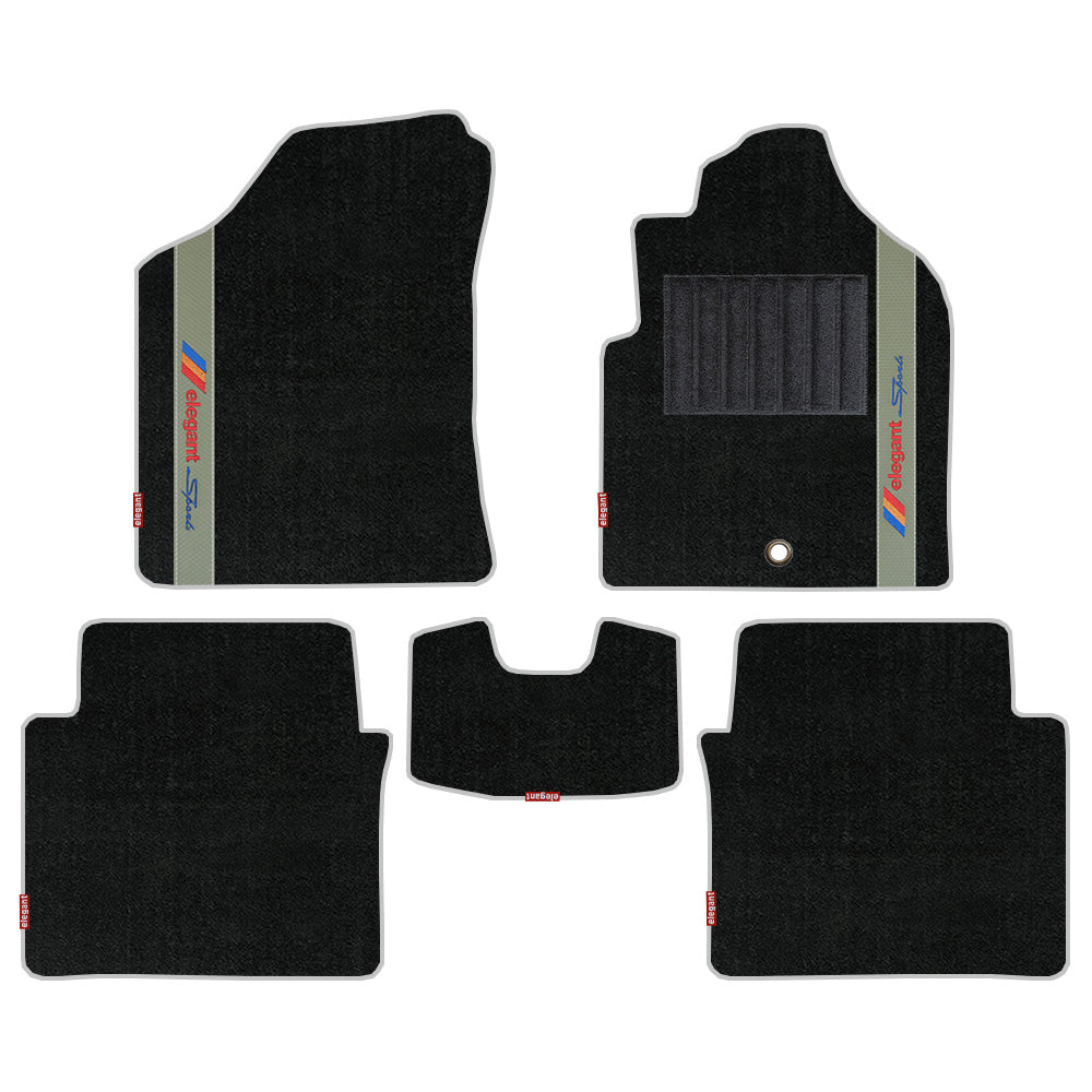Sports Car Floor Mat Black And Beige For Hyundai Exter