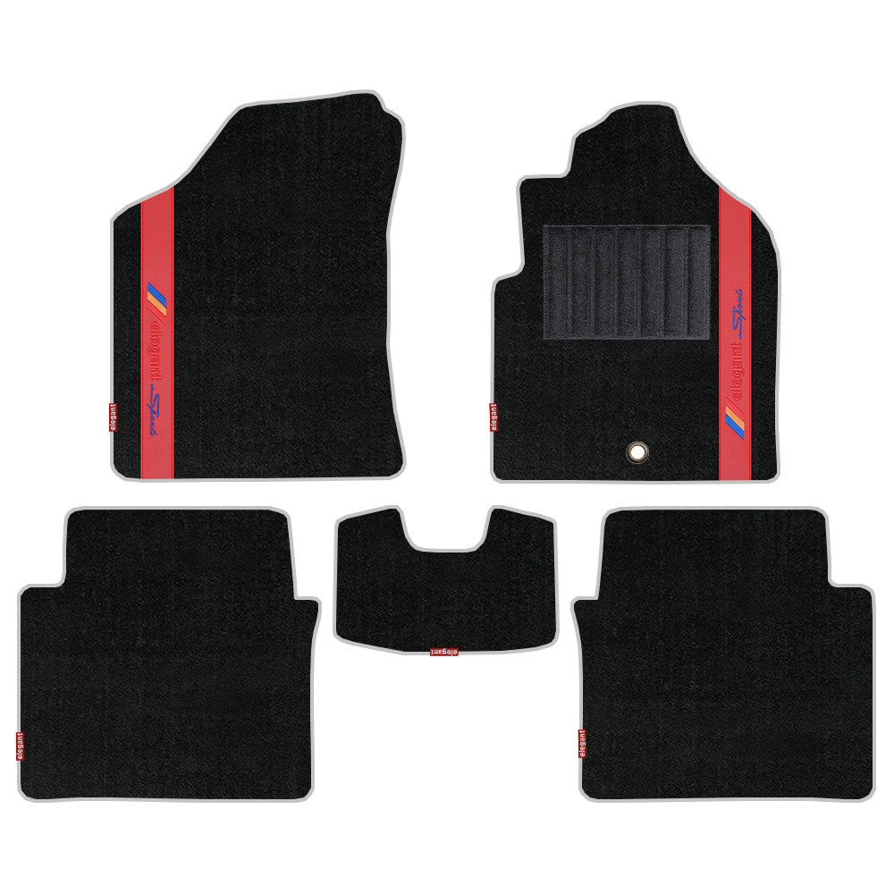 Sports Car Floor Mat Red For Hyundai Exter